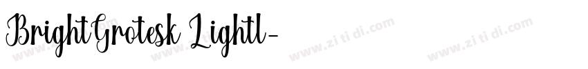 BrightGrotesk Lightl字体转换